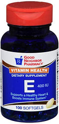 Good Neighbor Pharmacy Vitamin E 400 IU - 100 Softgels