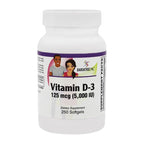 BariatricPal Vitamin D-3 125mcg (5000 IU) - Easy Swallow Vegetarian Softgels by