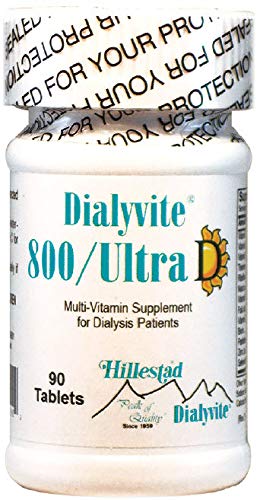 Dialyvite 800 Ultra D Multivitamin for Dialysis Patients - 90 Tablets