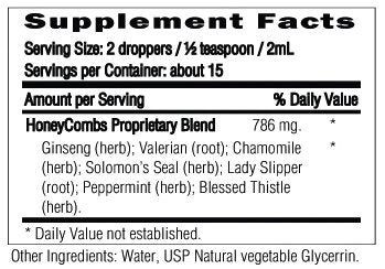 HoneyCombs Nerve Support Supplement Liquid Drops - 1 oz - image 2