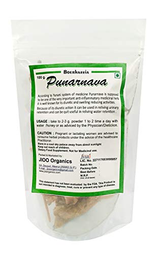 Jioo Organics Raw Punarnava Boerhaavia Diffusa Root Powder - 100g - image 2