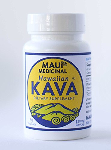 Maui Medicinal Herbs Hawaiian Kava Root 520mg - 60 Vegetarian Capsules