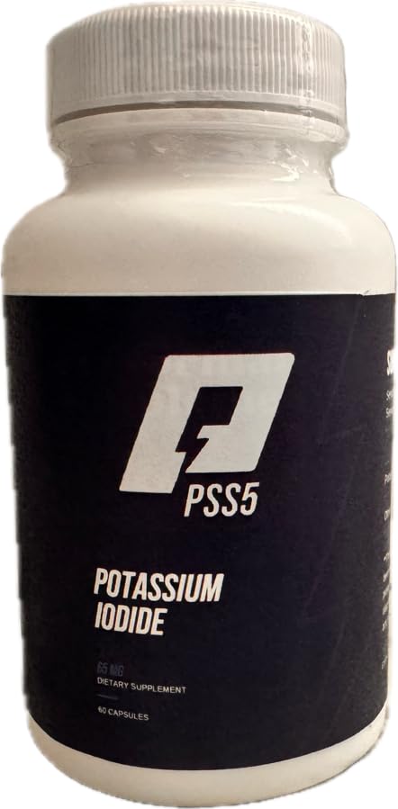 PSS5 Potassium Iodide 65mg Thyroid Support - 60 Capsules - image 2