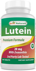 Best Naturals Lutein 20 mg with Zeaxanthin - 240 Tablets