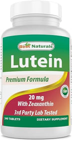 Best Naturals Lutein 20 mg with Zeaxanthin - 240 Tablets