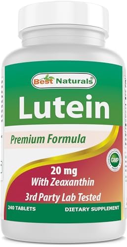 Best Naturals Lutein 20 mg with Zeaxanthin - 240 Tablets