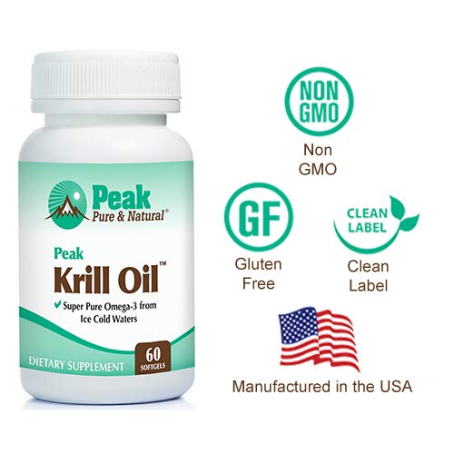 Peak Pure & Natural Krill Oil Omega 3 with EPA & DHA - 60 Softgels - image 5