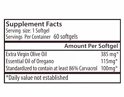 Zane Hellas Oregano Oil Extra Strength - 60 Softgels - image 6