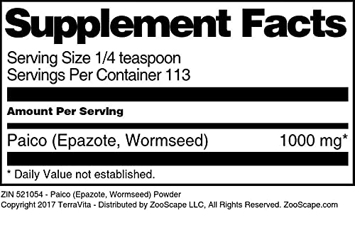 Terravita Paico Epazote Wormseed Powder - 3 Pack (4 oz each) - image 4