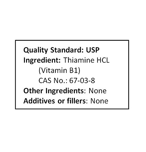 NuSci Thiamine HCL Vitamin B1 Pure Powder Energy