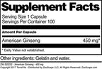 Terravita American Ginseng 450 mg - 300 Capsules (3 Pack) - image 3