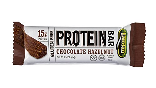 Landau Protein Bar, 15 g Protein 1.6oz bar, 12 Bars (Peanut Caramel)