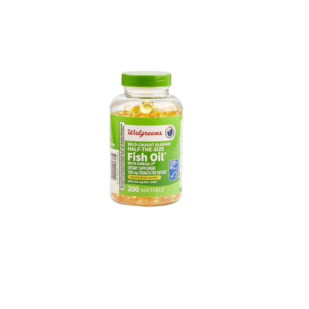 Finest Nutrition Half-the-Size Fish Oil 1200 mg - 200 Softgels - image 2