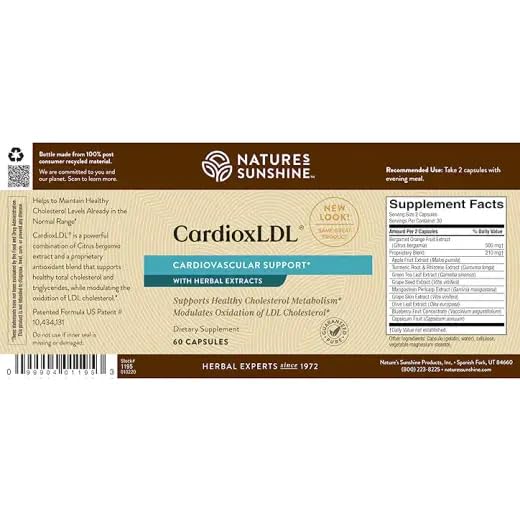 Nature's Sunshine CardioxLDL, 60 Capsules - image 2