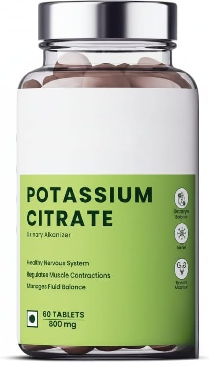 Generic Potassium Citrate 800 mg Muscle & Bone Support - 60 Vegetarian Tablets