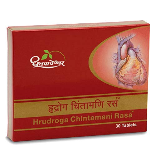 Shree Dhootpapeshwar Hrudroga Chintamani Rasa - 30 Tablets