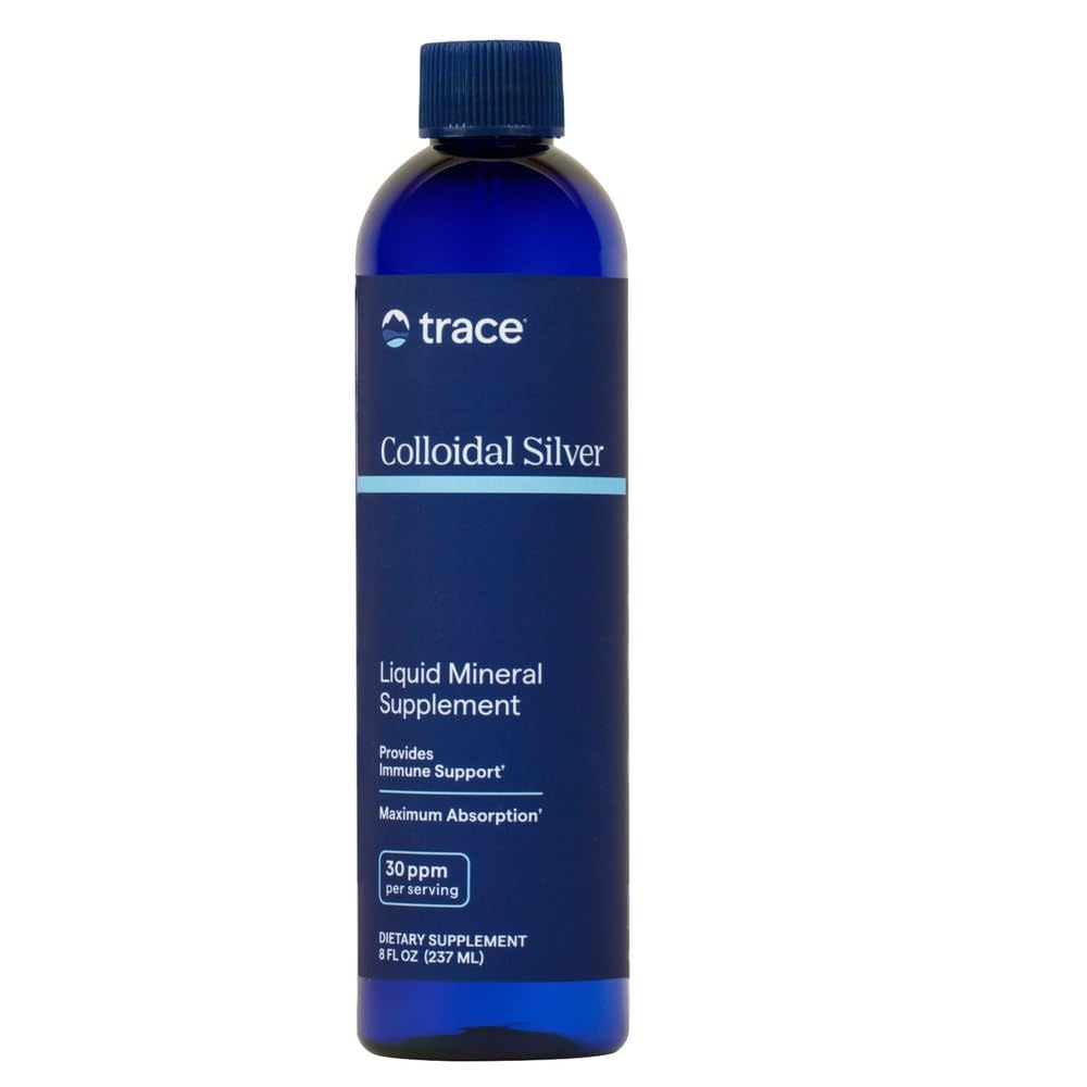 Trace Minerals Colloidal Silver Liquid Supplement - 8 oz
