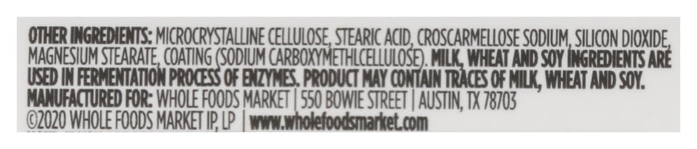 365 by Whole Foods Market Digestive Daily Formula - 100 Tablets - image 6