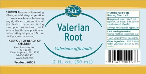 Baar Valerian Root Extract Drops - 2 fl oz - image 2