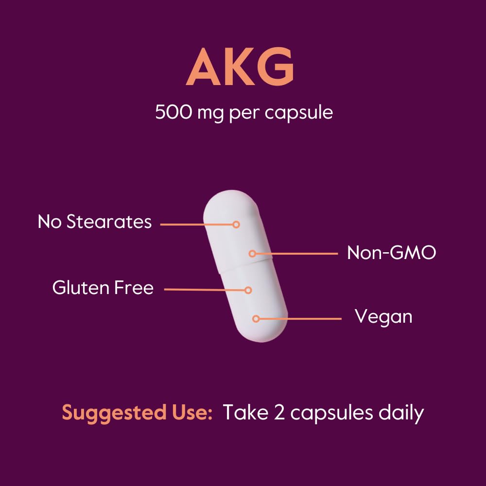 BESTVITE AKG Alpha Ketoglutaric Acid 1000mg - 240 Vegetarian Capsules - image 5