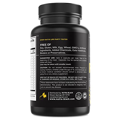 NUTRA BLACK Regenerate Digestive Enzymes - 180 Capsules - image 3