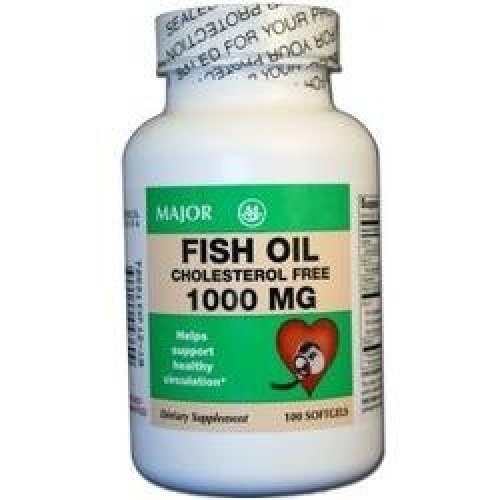 MAJOR Fish Oil 1000 mg for Circulation Support - 100 Softgels