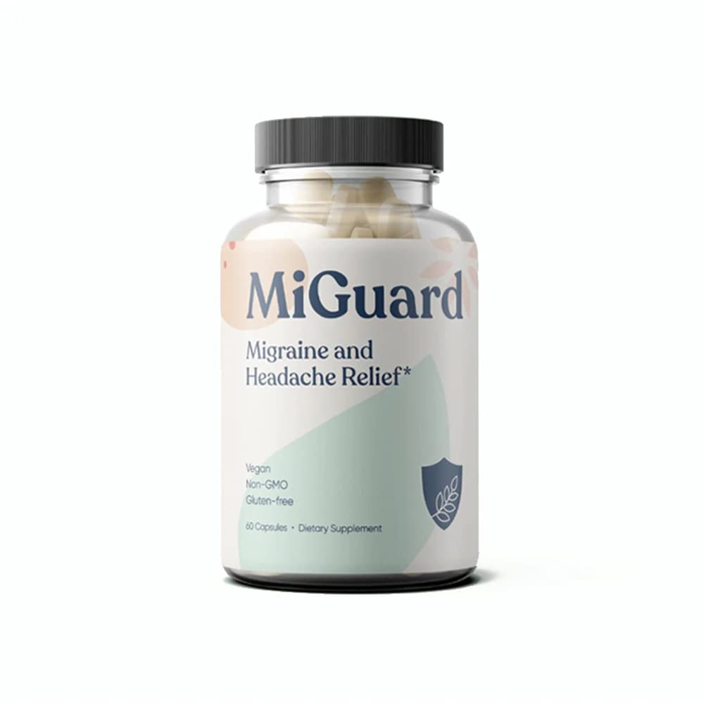 MIGUARD Migraine Supplement Natural Migraine Relief - 60 Capsules