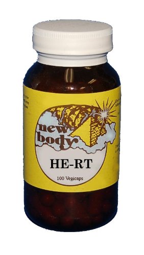 New Body Products Herbal Formula HE-RT Heart Support - 100 Capsules