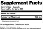 Terravita Turkey Tail Mushroom - 450 mg (100 Capsules, ZIN: 521827)