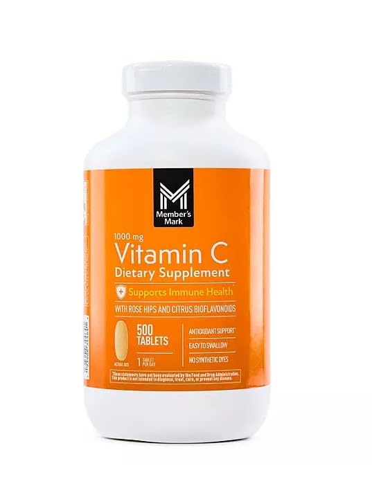 Member's Mark Vitamin C Plus Citrus Bioflavonoids & Rose Hips - 500 Tablets