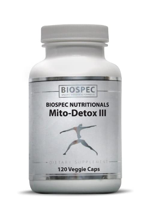 BIOSPEC NUTRITIONALS Mito-Detox III NAC Mitochondria Support - 120 Capsules