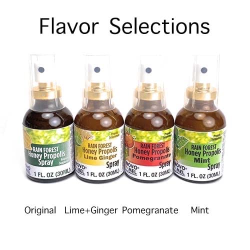 Brazilian Novomel Green Bee Propolis and Rain Forest Honey Oral Spray - 2 Pack - image 4