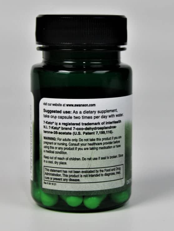Swanson Diet 7-Keto DHEA 100 mg - 30 Capsules - image 6