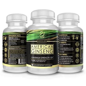 ACTIF American Ginseng 10 Year Old 500mg - 1 Capsules - image 4