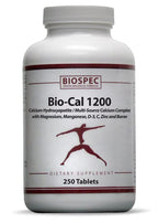 BioSpec Nutritionals Bio-Cal 1200 Bone Support - 250 Tablets