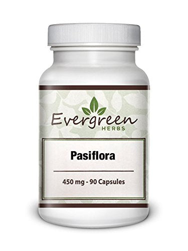 Evergreen Herbs Pasiflora Passion Flower - 90 Capsules