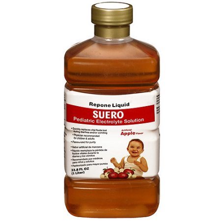 Suero Repone Liquid Apple Flavor Pediatric Electrolyte Solution - 2 Pack