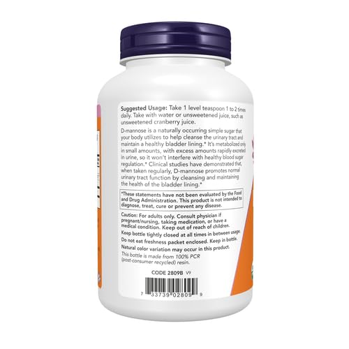 NOW Foods D-Mannose Powder - 12 Ounces (Pack of 2) - image 2