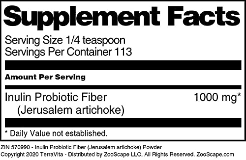 Terravita Inulin Probiotic Fiber Powder - 4 oz - image 4