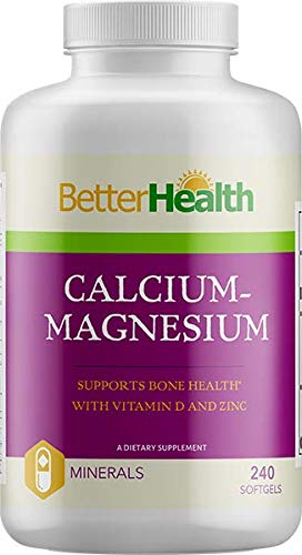 Better Health Calcium Magnesium with Vitamin D and Zinc - 240 Softgels