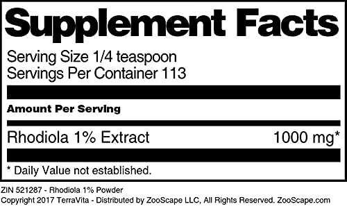 Terravita Rhodiola 1% Extract Powder - 4 oz - image 3