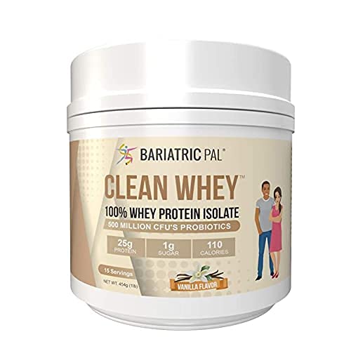 BariatricPal Clean Whey Protein (25g) with Probiotics & Aminogen