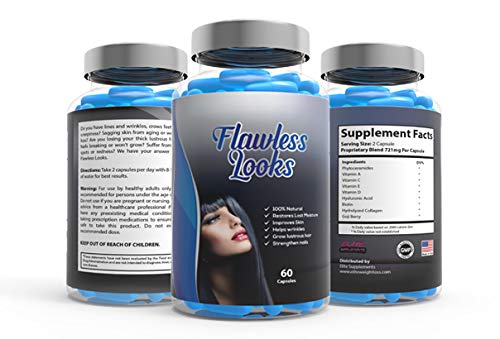 Elite Supplements Flawless Looks Phytoceramides Anti-Aging - 60 Capsules