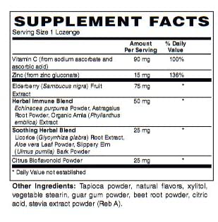 Generic Elderberry Zinc Lozenge with Echinacea - 60 Lozenges - image 2