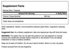 Swanson Cold-Processed Raw Thymus Glandular 500 mg - 60 Capsules - image 2