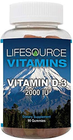 LifeSource Vitamins Vitamin D3 2000 IU - 90 Gummies - image 5