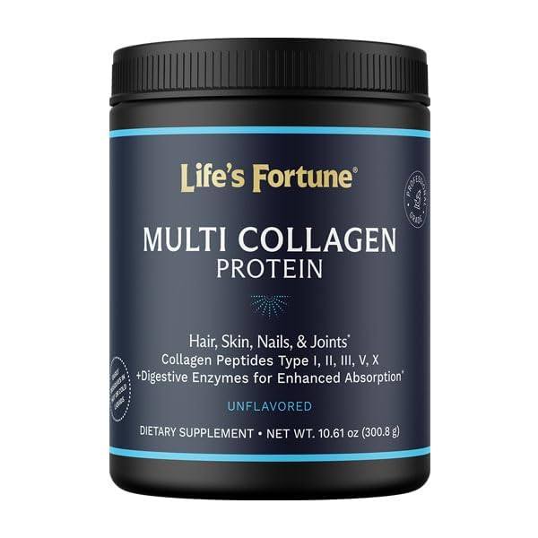 Lewis Labs Multi Collagen Peptides Types I-V Powder - 10.61 oz