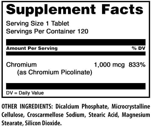 Amazing Nutrition Chromium Picolinate 1000 mcg - 240 Tablets - image 2