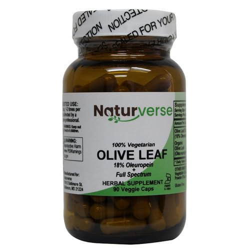 Naturverse Olive Leaf Powder Standardized - 90 Vegetarian Capsules