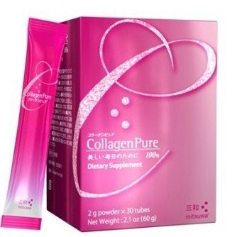 Mitsuwa Collagen Pure Dietary Supplement - 30 Tubes